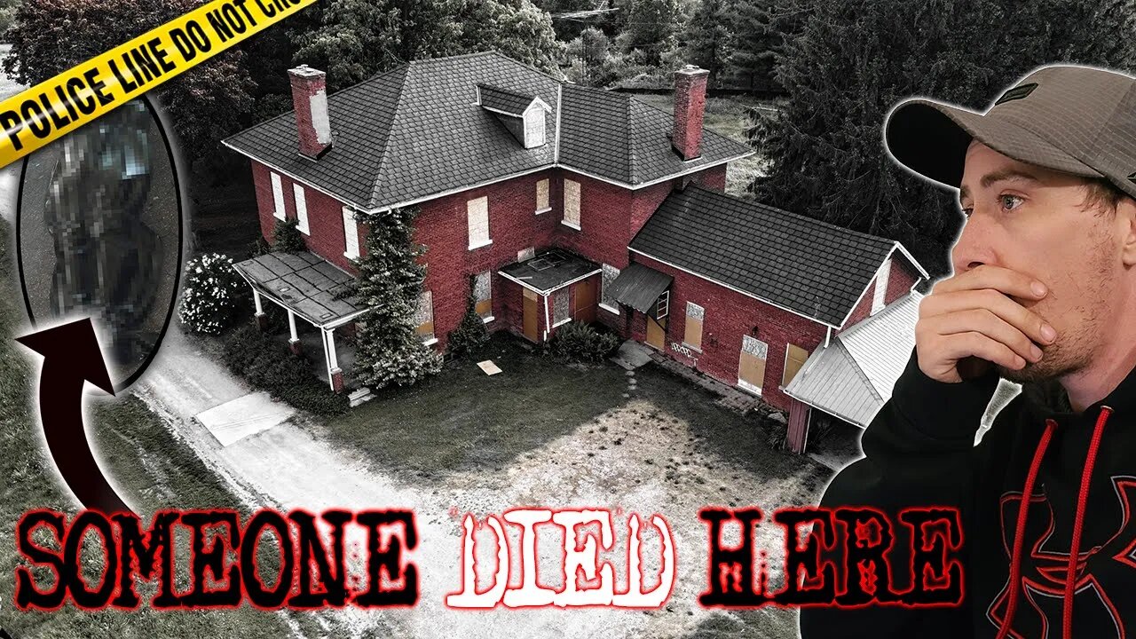 HAUNTED ABANDONED CRIME SCENE HOUSE! *SOMEONE DIED HERE!*