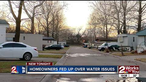 Bixby mobile home park residents requesting the city's help in ongoing water issues