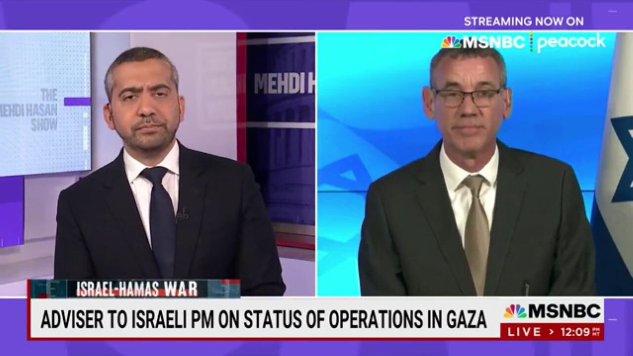 Mehdi Hasan Throws Down With Israeli Official Over 'Endless Disinformation From Your Government'