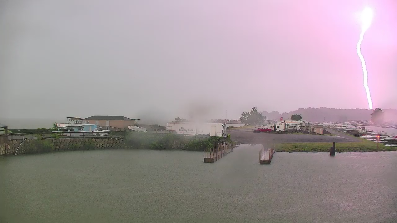 Lightning at Lost Peninsula Marina, MI