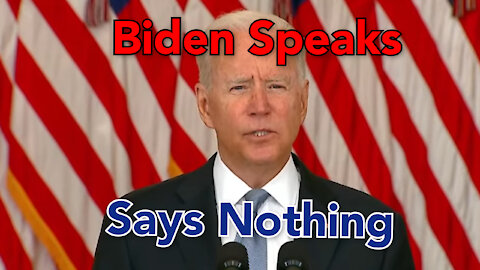 Biden Speech: Biden dumps Afghanistan like a bad habit, sets sights on new "terror threats"