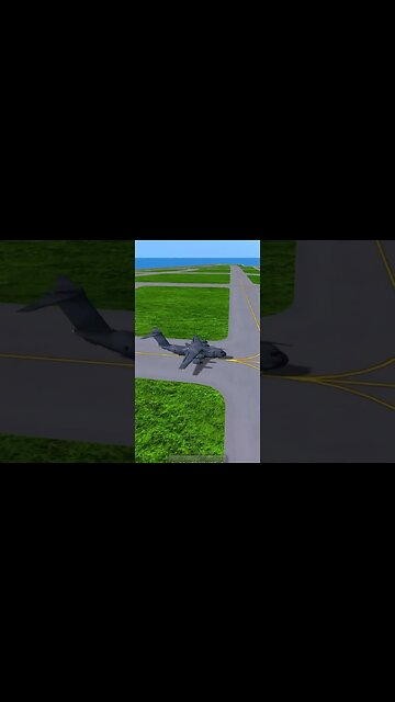 Landing MC-400 near secret vehicle | Turboprop Flight Simulator #shorts