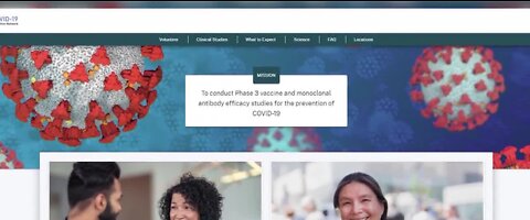 Website launches for vaccine trials