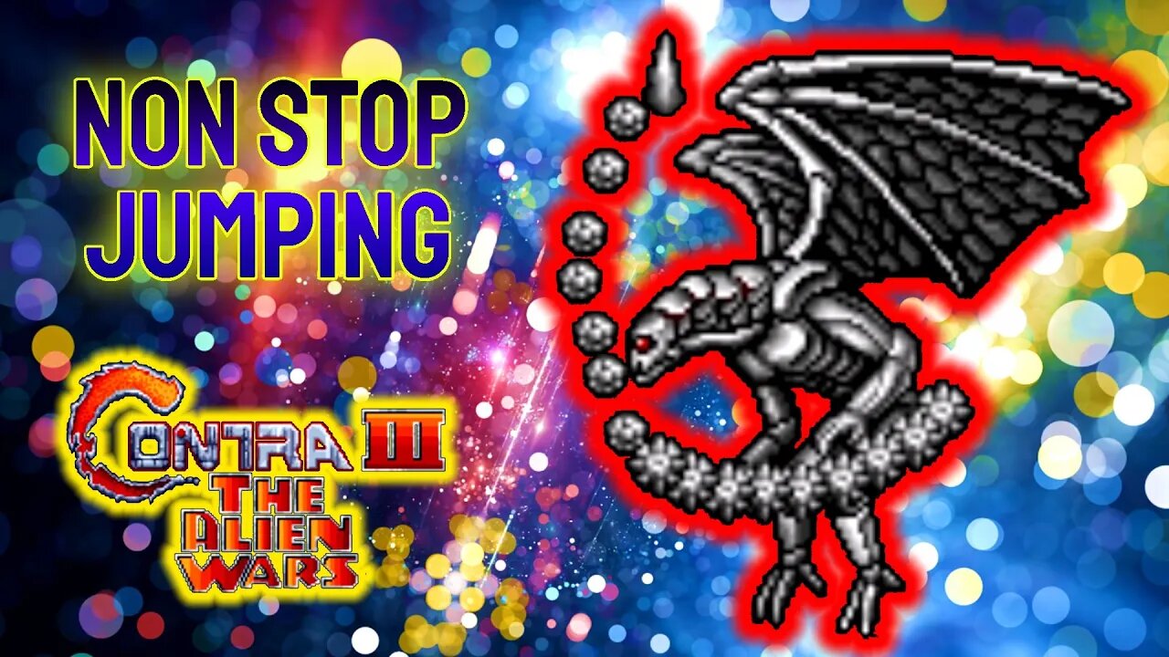 Contra III: The Alien Wars but I can't stop jumping Stage 6