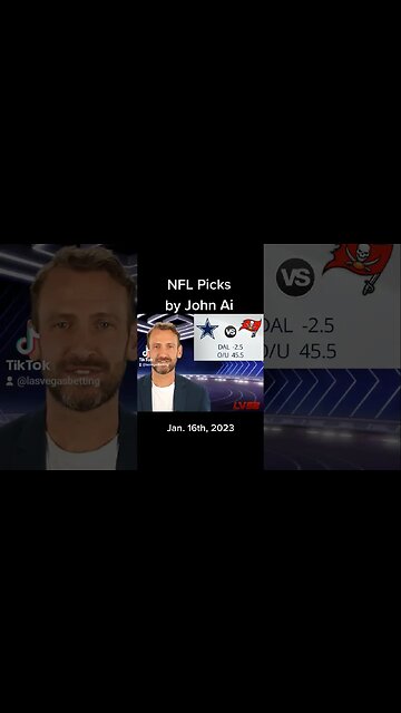 #Cowboys vs #buccaneers #mnf #nflwildcard #freepick by John #Ai #shorts #nflfootball #picks