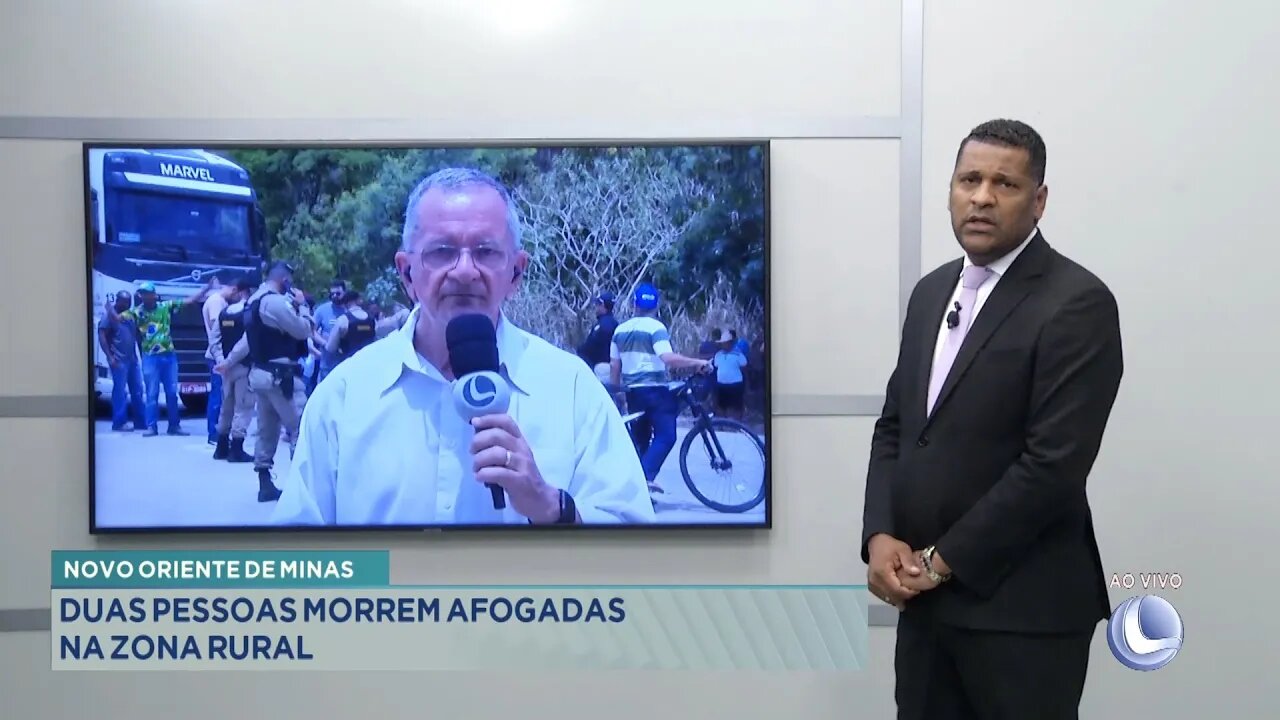 Novo Oriente de Minas: 2 Pessoas morrem afogadas na Zona Rural.