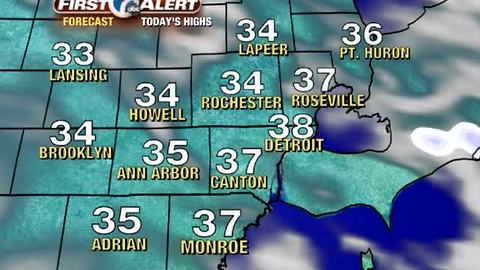 Cooler with a chance for snow