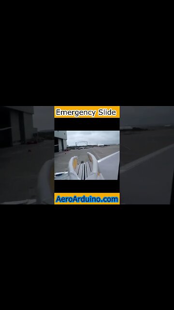Watch How Emergency Escape Slide Shoot in Details #Flying #Aviation #AeroArduino