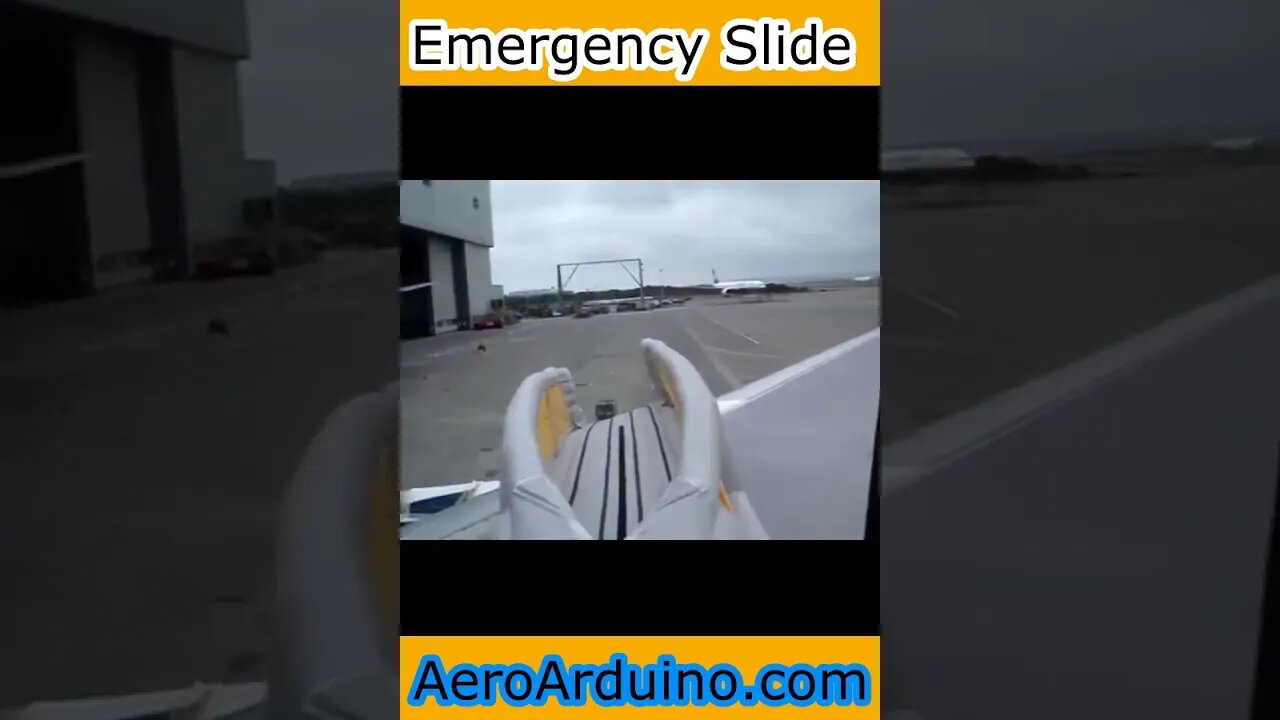 Watch How Emergency Escape Slide Shoot in Details #Flying #Aviation #AeroArduino