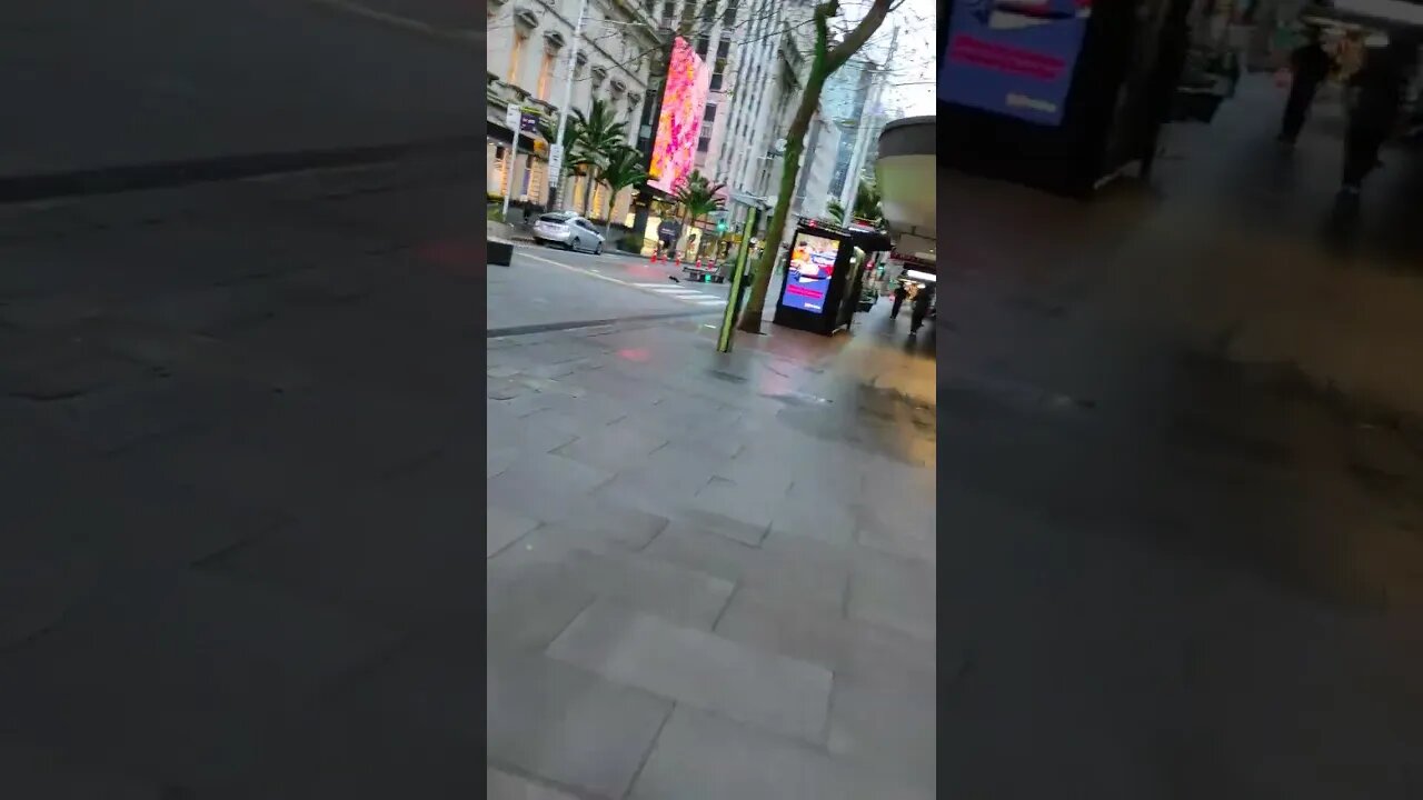 Queen Street footpath.