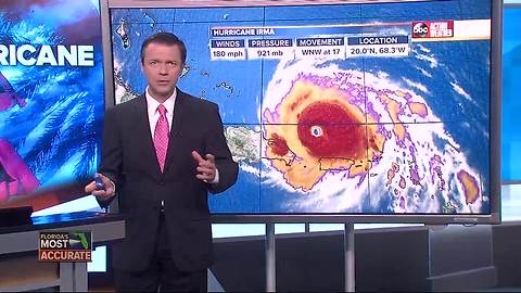 Hurricane Irma taking aim at Florida, possibly Carolinas | Thursday 5:30AM update with Greg Dee