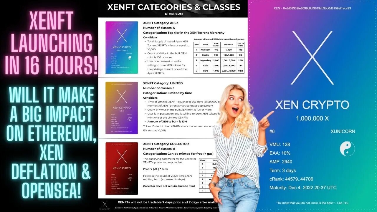 XENFT Launching In 16 Hours! Will It Make A BIG Impact on Ethereum, XEN Deflation & Opensea!
