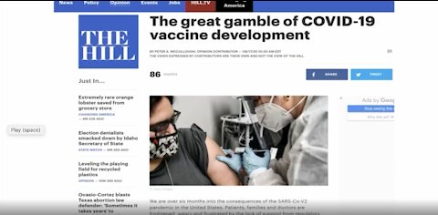 Sound Alarm Vaccine "Safe & Effective" - Malfeasance or not