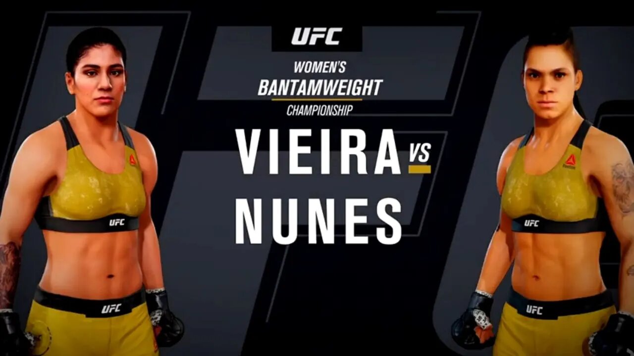 EA Sports UFC 3 Gameplay Amanda Nunes vs Ketlen Vieira