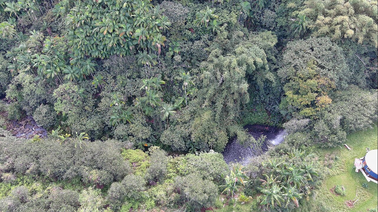 KAIEIE ROAD - AERIAL WATERFALL TO ROAD = PART 3/3