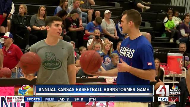 KU seniors make last appearance in annual Barnstormer Game