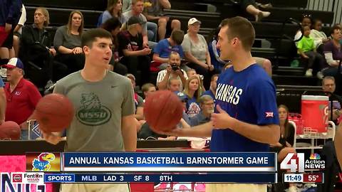 KU seniors make last appearance in annual Barnstormer Game