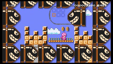 Mario Maker 2 SMB Sky Levels