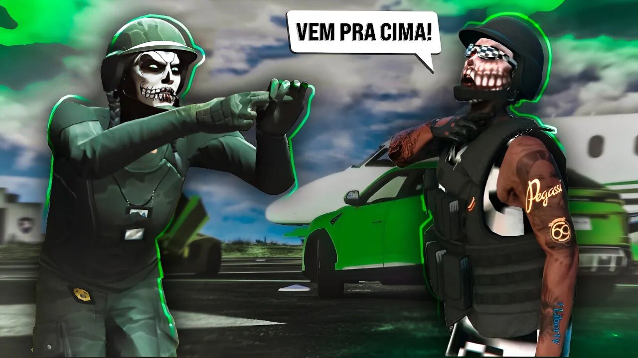 GTA 5 - TRYHARD ME SEGUIU NA SESSÃO, CHAMOU OS AMIGOS PARA AJUDAR MAS NÃO DEU MUITO CERTO!