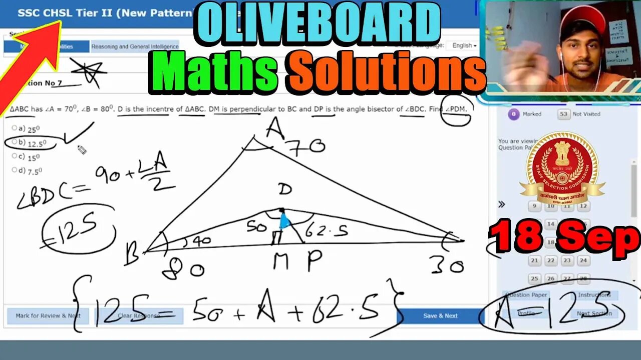 🔥90/90 Maths Solutions SSC CHSL Tier 2 Oliveboard 18 Sep | MEWS Maths #ssc #oliveboard #cgl2023