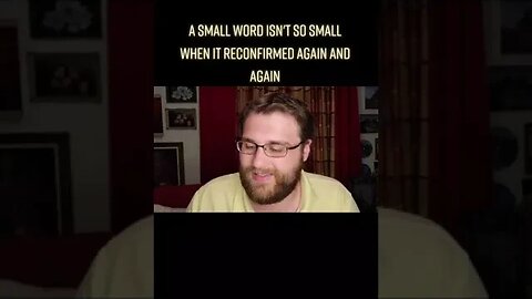 A SMALL WORD ISN'T SO SMALL
