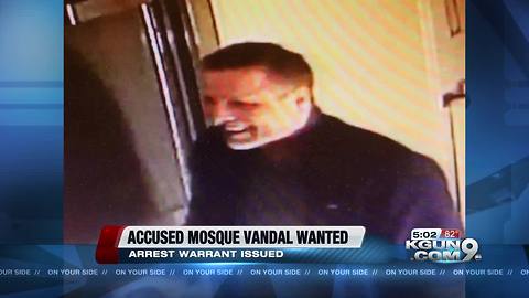 Man wanted on suspicion of mosque burglaries in Arizona