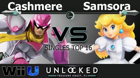 Cashmere (C. Falcon) vs. Samsora (Peach) - Wii U Singles Top 16 - Unlocked