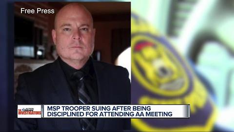 MSP trooper suing after being disciplined for attending AA meeting