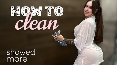 [4K] Cleaning in Transparent Clothing _ Doll’s Sheer Outfit Clean-Up Vlog