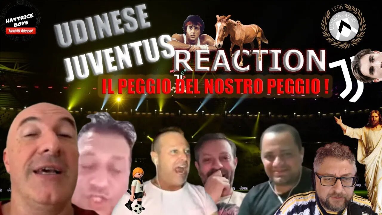 UDINESE JUVENTUS REACTION IL PEGGIO !