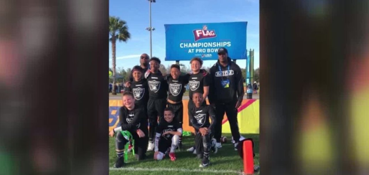 Local youth flag football team win