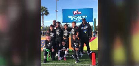 Local youth flag football team win