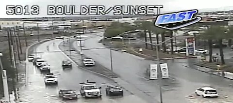 Rain in the Las Vegas valley