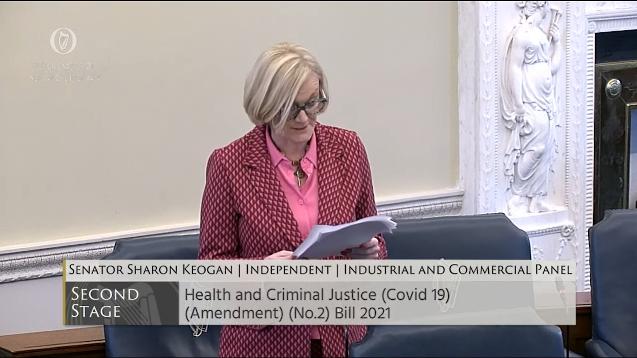 Senator Sharon Keogan shares her views regarding mandatory "vaccinations" at the global level