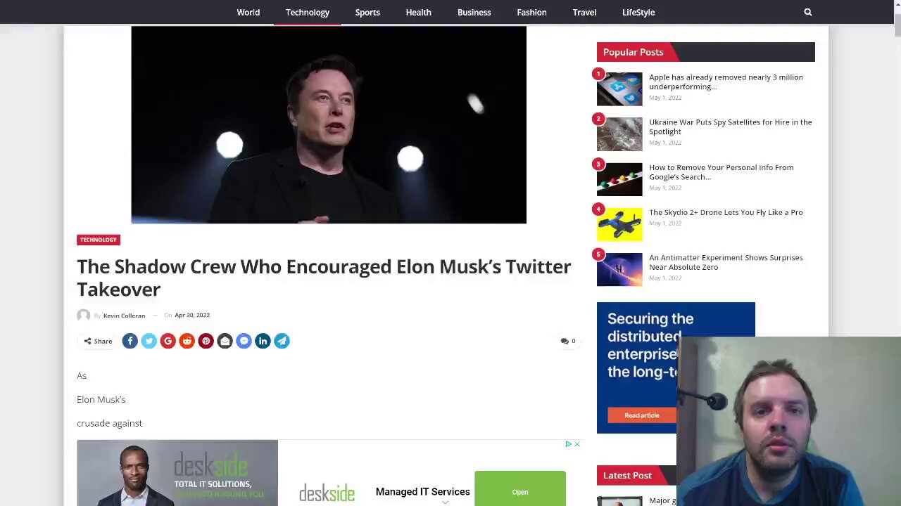 Elon Musk supposedly encouraged by Shadow Crew to buy Twitter