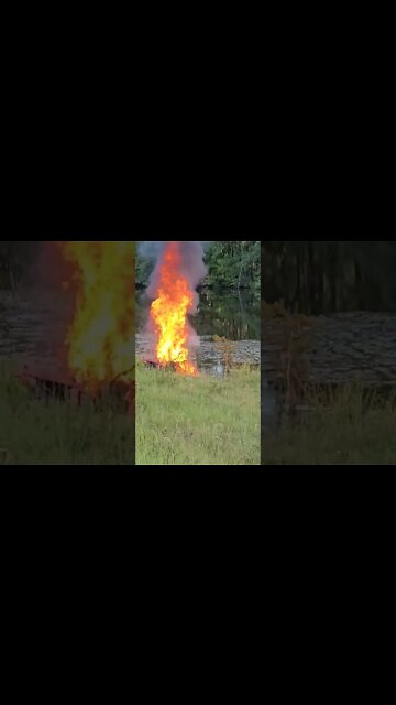 Bad Boy mower burning