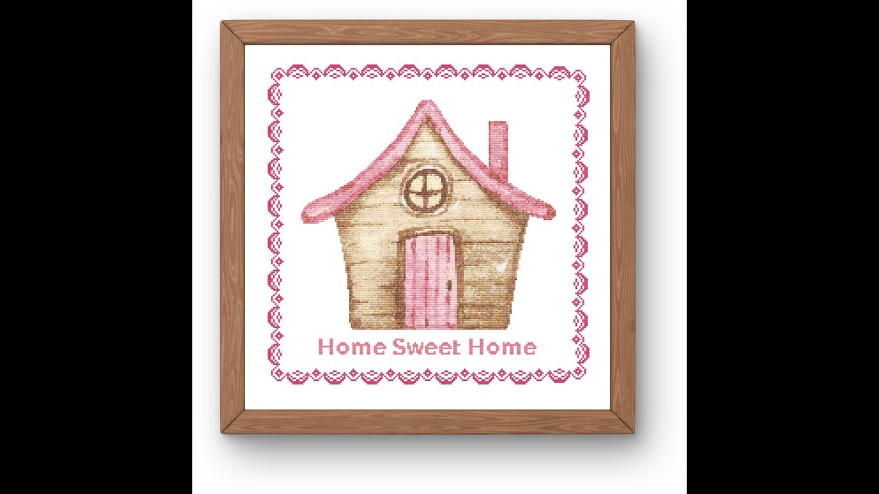 HOME SWEET HOME Cross Stitch Pattern by Welovit | welovit.net | #welovit