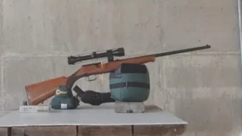 Beretta Olympia .22 caliber training rifle.