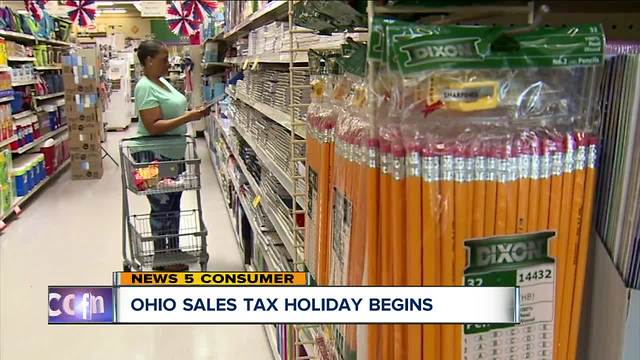 Ohio's back-to-school tax-free weekend