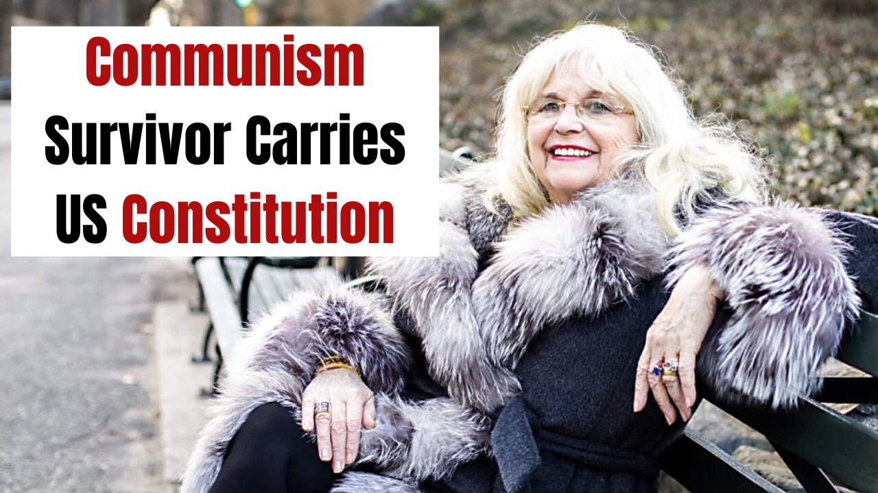 Communism Survivor Carries US Constitution