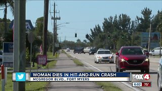 Woman dies in hit and run crash