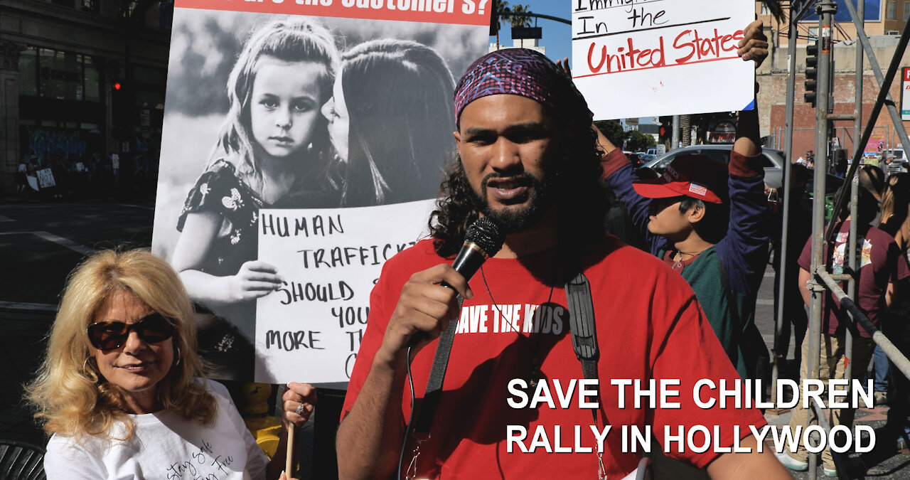 Save the Children Rally in Hollywood