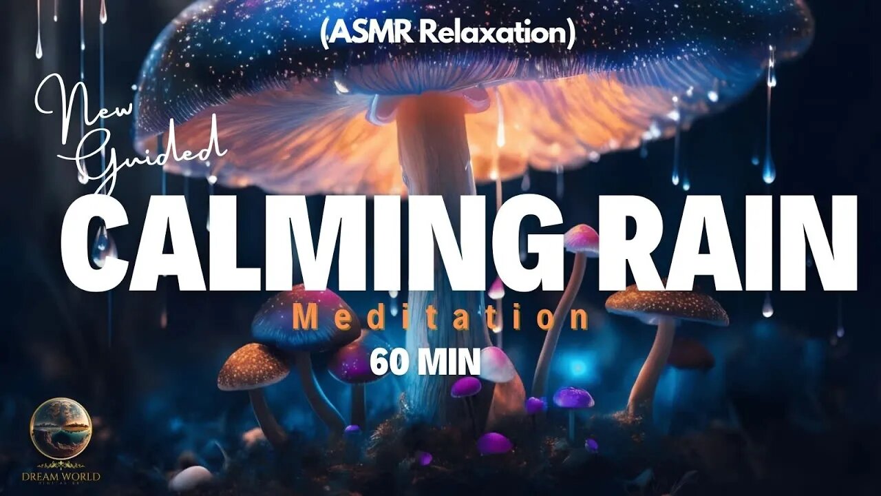 ASMR Calming Rain Voice Guided Meditation - Fall Asleep Immediately to Heavy Relaxation Rain Sounds