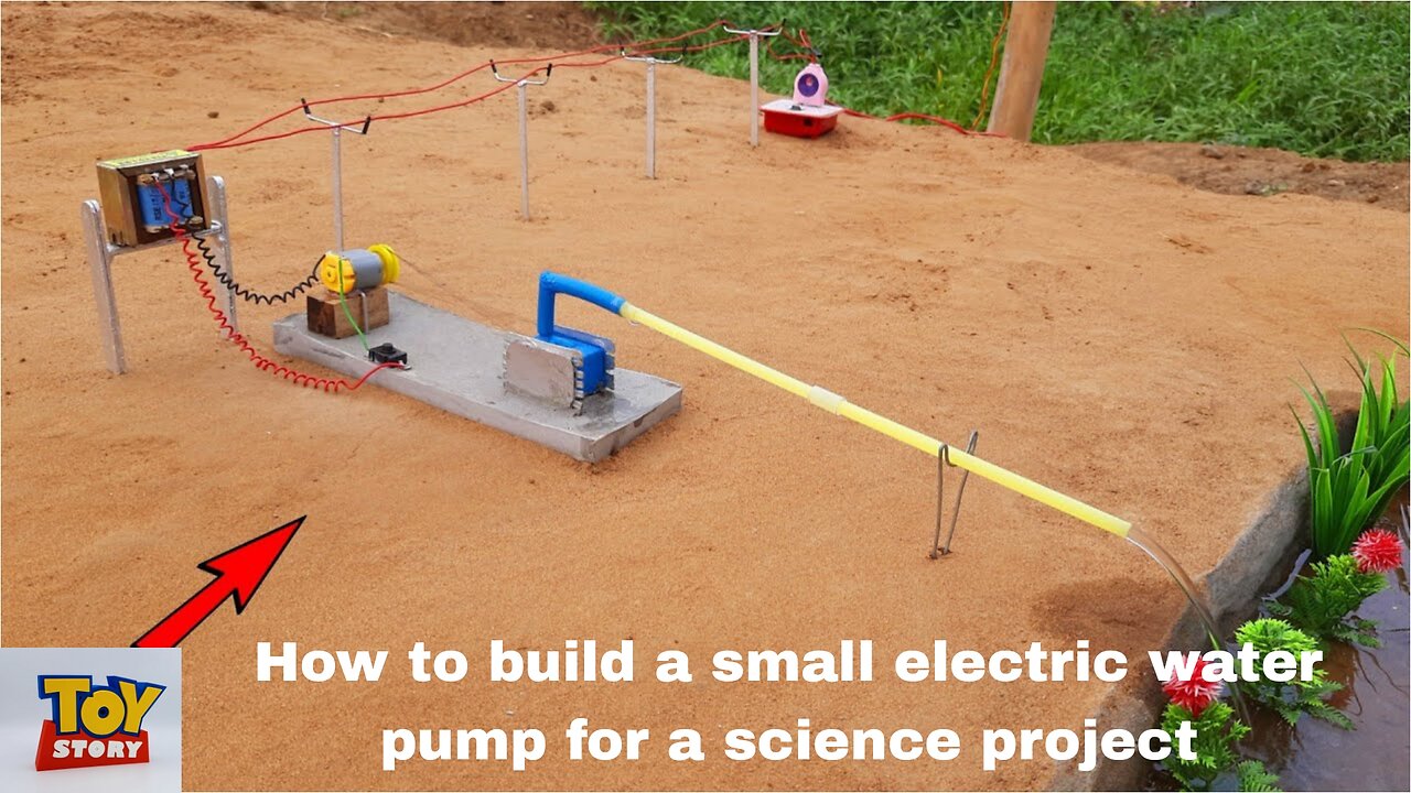 How to build a small electric water pump for a science project