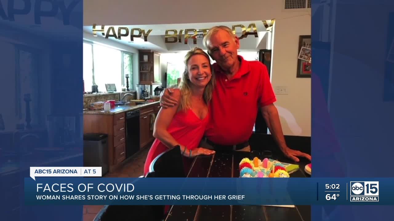 Valley woman shares story on how she's getting through her grief after losing her father to COVID