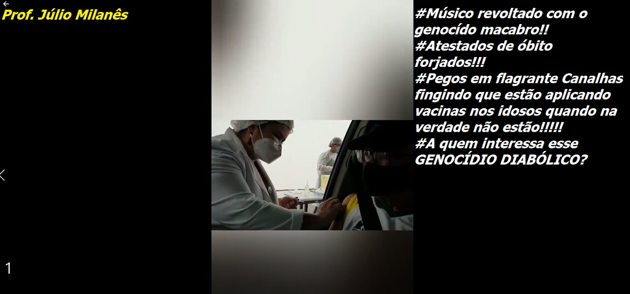 Prof. Júlio Milanês - "GENOCÍDIO DIABÓLICO"