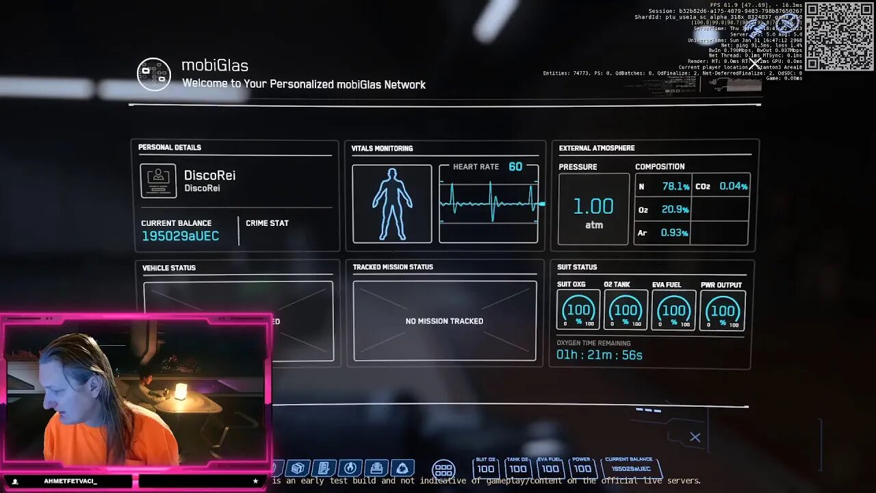 Star Citizen Alpha 3.18 PTU showing stuttering with telemitry open on RTX 4080