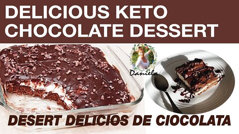 Irresistible Keto Chocolate Dessert / Desert irezistibil de ciocolată Keto