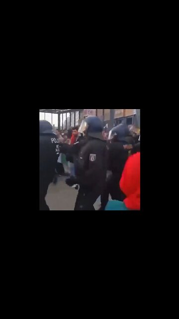 Things Are Popping Off In Germany As Cops Bash Pro-Hamas Supporters