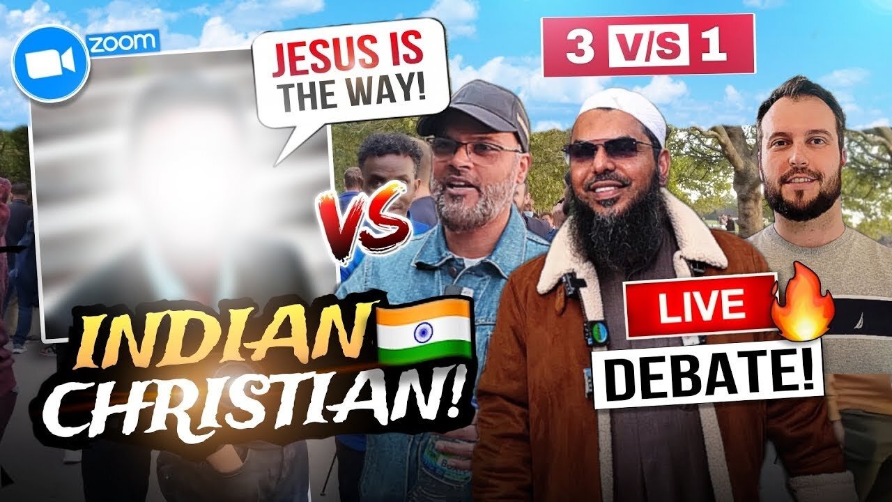 #india 🔥3 vs 1 DEBATE❗🇮🇳 INDIAN Christian Finally Admits Jesus had a God!